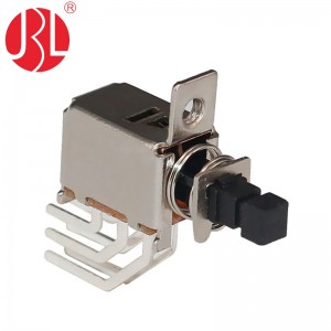 PS-22F25 Panel Mount Push Button Switch Latching Momentary DIP Through Hole Horizontal