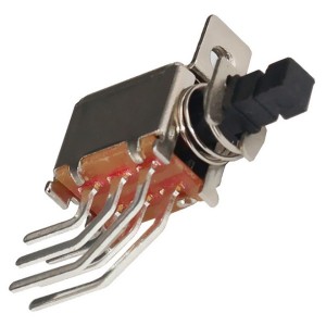 PS-22F25 Drucktastenschalter für Schalttafeleinbau, rastend, kurzzeitiges DIP, Durchgangsloch, horizontal