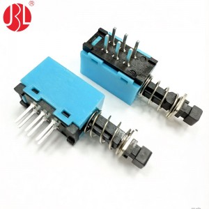 PS-909L-22 DPDT Push Switch Through Hole Right Angle