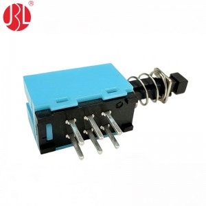 PS-909L-22 DPDT Push Switch Through Hole Right Angle