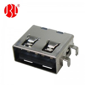 Umgekehrter USB-Typ-A-2.0-Buchsenstecker SMT für mittlere Montage