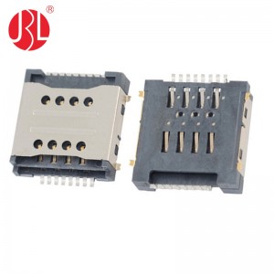 SIM-102A5-2X8P-H3.0 Dual SIM Card Connector 8Pin Push Pull