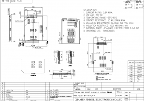 SIM-8P-H18-P-P-A Push Push Micro SIM Card Socket Connector Momentary 8Pin SMT Right Angle
