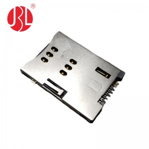 SIM-8P-H18-P-P-A Push Push Micro SIM Card Socket Connector Momentary 8Pin SMT Right Angle