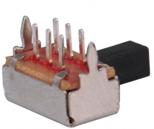 SK-22D02 Slide Switch DPDT 2P2T DIP Through Hole Right Angle EG2208A