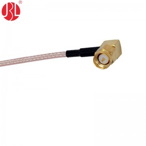 SMA-JW3-316 Right Angle SMA Crimp Plug Coax Cable