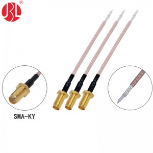 SMA-KY-316 Bulkhead SMA Jack Coax Cable RG316
