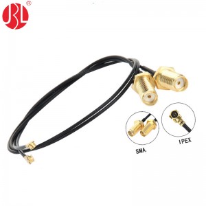 SMAF-113IPEX Bulkhead SMA to IPEX Female Coax Cable