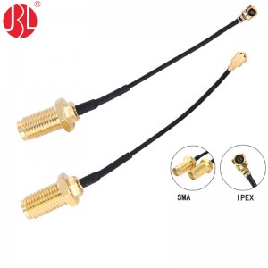 SMAF-113IPEX Bulkhead SMA to IPEX Female Coax Cable
