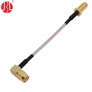 SMAJW-KY-316 Right Angle SMA Plug to SMA Jack RF Cable