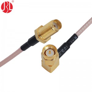 SMAJW-KY-316 Right Angle SMA Plug to SMA Jack RF Cable