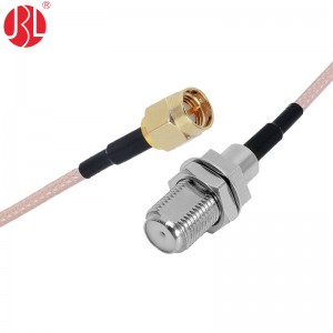 SMAKY-F-316 SMA Plug to F Type Jack RF Cable