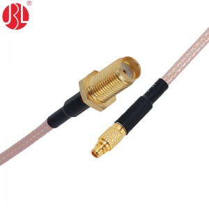 SMAKY-MMCXJ-316 MMCX Plug to SMA Jack Coax Cable
