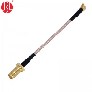 SMAKY-MMCXJW-316 MMCX Plug RA to SMA Jack Coax Cable