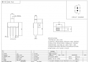 SS-12F09 SPDT Slide Switch DIP Through Hole Horizontal PC Pin
