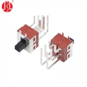 SS-22D28 High Current Slide Switch DPDT Through Hole Right Angle