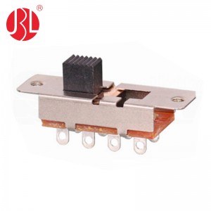 SS-23L03 Screw Panel Mount Slide Switch DP3T Solder Terminals 6.0mm Travel
