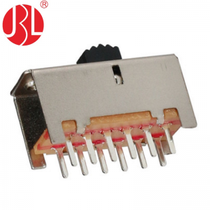 SS-42F01 Interrupteur à glissière 4PDT DIP trou traversant broche PC horizontale