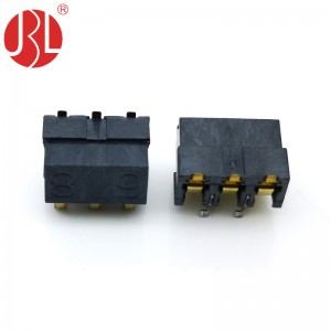 BC-0331-68 Spring Battery Contact Connector 3 Pin SMD SMT Right Angle