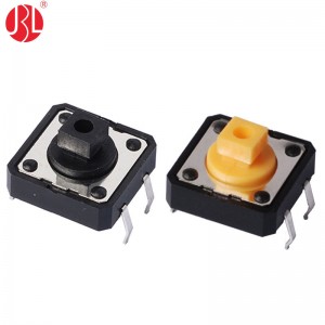 TC-00122E 12*12*7.3mm Tactile Switch Through Hole with Board Guides