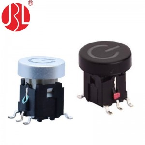 TD01-107S Custom Illuminated Tact Switch Round Button SMT
