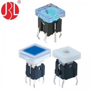 Custom TD01-108-XXX Illuminated Tactile Switch Through Hole Square Button