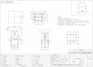 TD01-108 Illuminated tactile swith DIP type with led tact switch module tact switch knob colors can be customized.