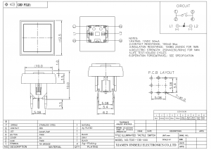 TD01-136 Beleuchteter LED-Tastschalter Durchgangsloch