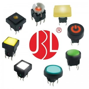 TD01-1S 6*6 Illuminated tactile switch SMT type without tact switch cover led colors can be customized