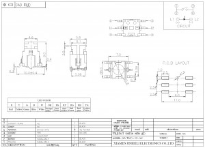 TD01-1S 6*6 Illuminated tactile switch SMT type without tact switch cover led colors can be customized