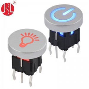 TD01-3008R Illuminated LED Tactile Switch with Round Keycap