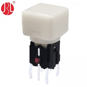 TD01-305L Interruptor tátil DIP LED SMT personalizado de 6 × 6 mm com tampa quadrada Fabricante Distribuidor