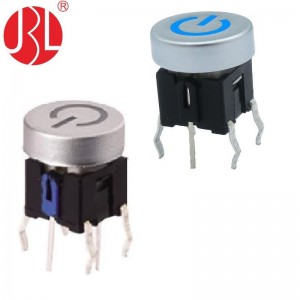 TD03-1010L Series Illuminated LED Tactile Switch with Round Keycap