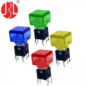 Kundenspezifischer TD03-3009L Beleuchteter Tastschalter DIP Quadratische Taste