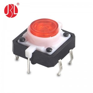 TL12-NNR3W Series Illuminated Tactile Switch Through Hole