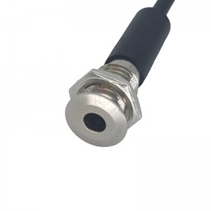 3.5mm Bulkhead TRS Audio Jack M8 Panel Mount