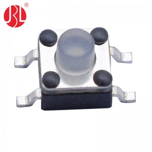 TS-06204A IP67 Rated Waterproof 4.5*4.5mm Soft Tactile Switch SMD