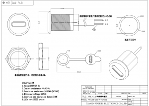USB-20C-F-02HL02 USB-Typ-C-Buchse für Plattenmontage mit Gewinde