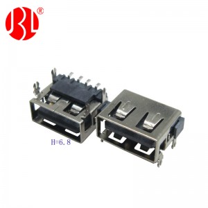 USB 2.0 Typ A Stecker Höhe 6,8 mm 4-Pin SMD
