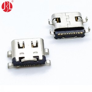 USB-20C-F-01C Mid Mount USB Type C 16Pin SMD USB C 16P