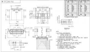 USB-20C-F-01C16 USB 2.0 tipo C 16 posições montagem em borda SMT