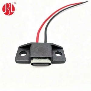 USB-20C-F-01E Screw Lock Panel Mount USB Type C Jack