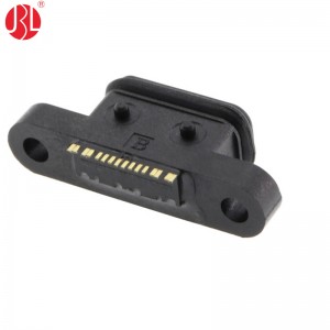 USB-20C-F-01EM02 Waterproof USB Type C Jack Panel Mount