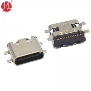 USB-20C-F-01S USB Type C Female Connector 16Pin Surface Mount