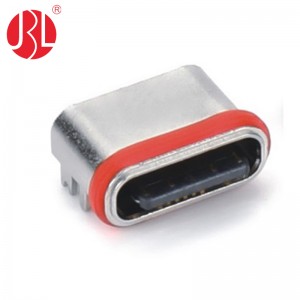 USB-20C-F-01SF03 IPX8 Waterproof USB Type C Receptacle 16Pin SMD Right Angle