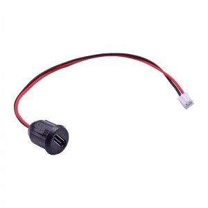 Snap-In Panel Mount USB Typ C 2.0 Buchse Kabelkonfektion