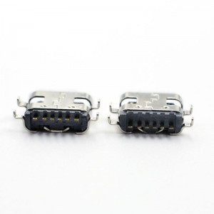 USB-20C-F-06C16 Mid Mount USB tipo C 6P Offset 1,6 mm