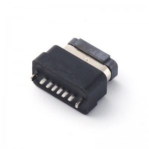 USB-20C-F-06DF03 Waterproof USB Type C Receptacle 6 Position Through Hole Vertical