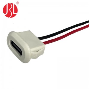USB-20C-F-06F12L montagem em painel USB tipo C montagem de fio