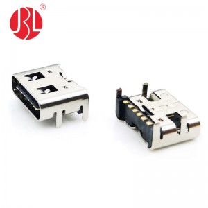 USB-20C-F-06T USB 2.0 Type C Receptacle 6 Position SMD Right Angle